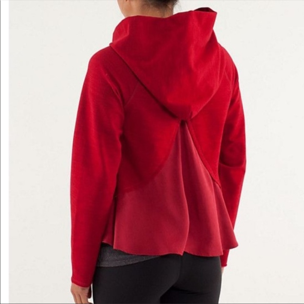 Pull me over red hoodie lululemon